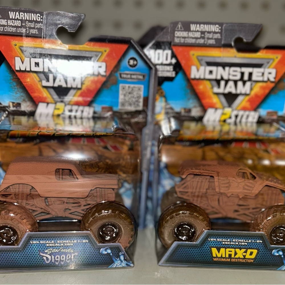 Mystery Mudders Monster Jam MaxD and Sonuvadigger